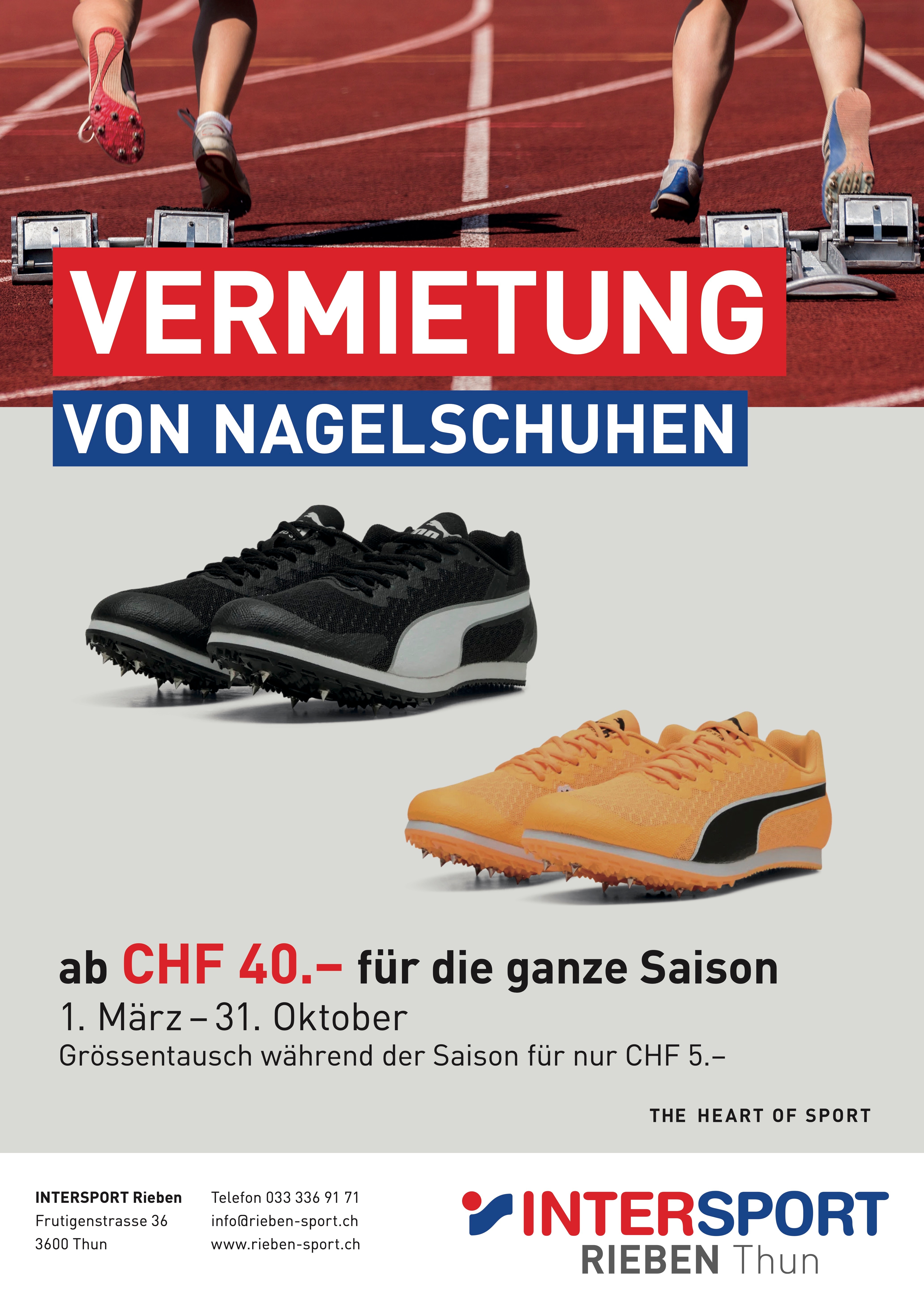 Nagelschuhvermietung